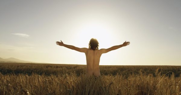 naked man in wheat, Order of Bards, Ovates & Druids.