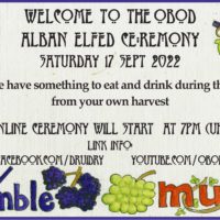 OBOD Alban Elfed/Autumn Equinox Online Ceremony | 17/09/2022
