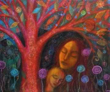 Goddess-and-child