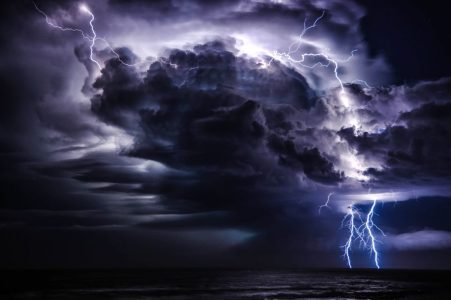 lightning sea